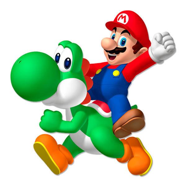 Stickers pour enfants: Mario et Yoshi