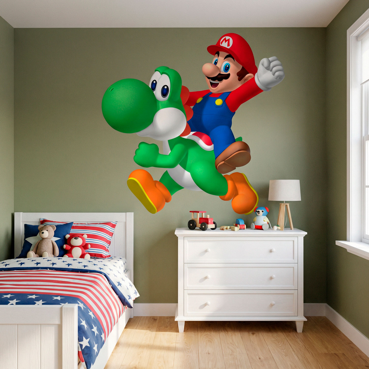 Stickers pour enfants: Mario et Yoshi
