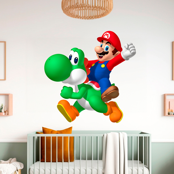 Stickers pour enfants: Mario et Yoshi