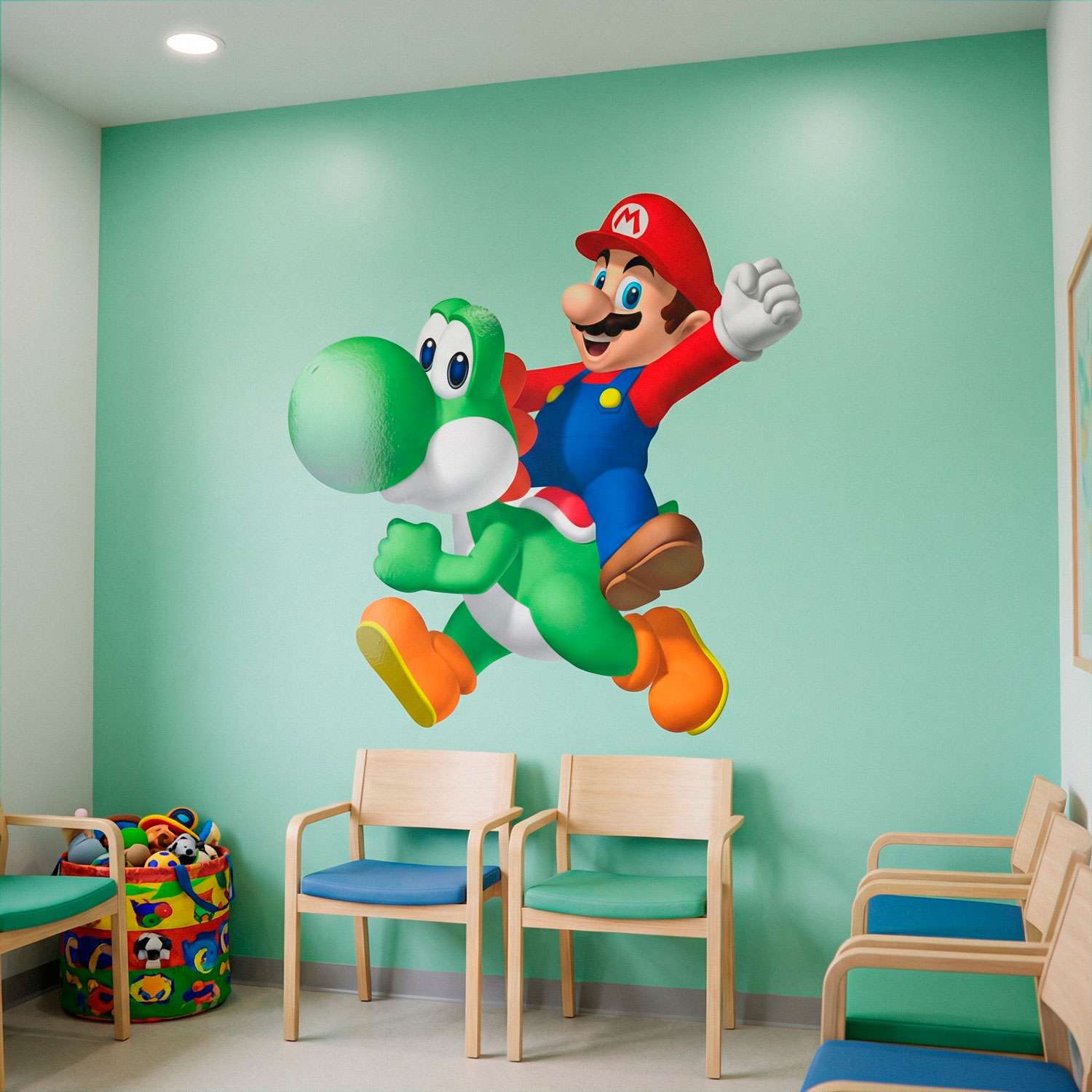 Stickers pour enfants: Mario et Yoshi
