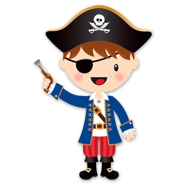 Stickers pour enfants: Le petit pistolet de pirate