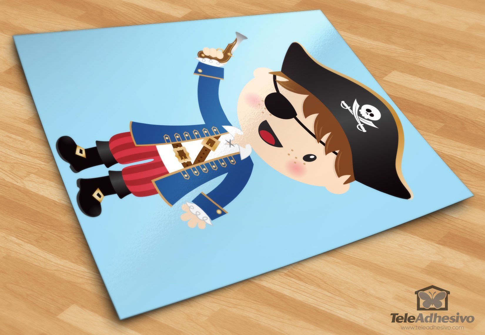 Stickers pour enfants: Le petit pistolet de pirate