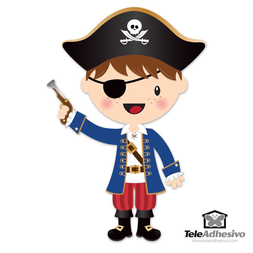 Stickers pour enfants: Le petit pistolet de pirate