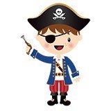 Stickers pour enfants: Le petit pistolet de pirate 6
