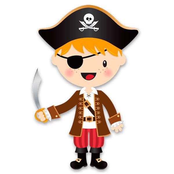 Stickers pour enfants: Le petit pirate sabre