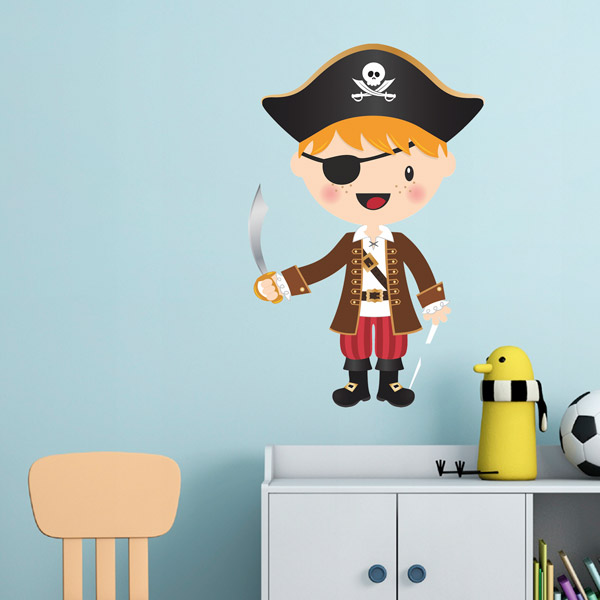 Stickers pour enfants: Le petit pirate sabre