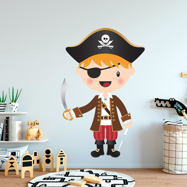 Stickers pour enfants: Le petit pirate sabre