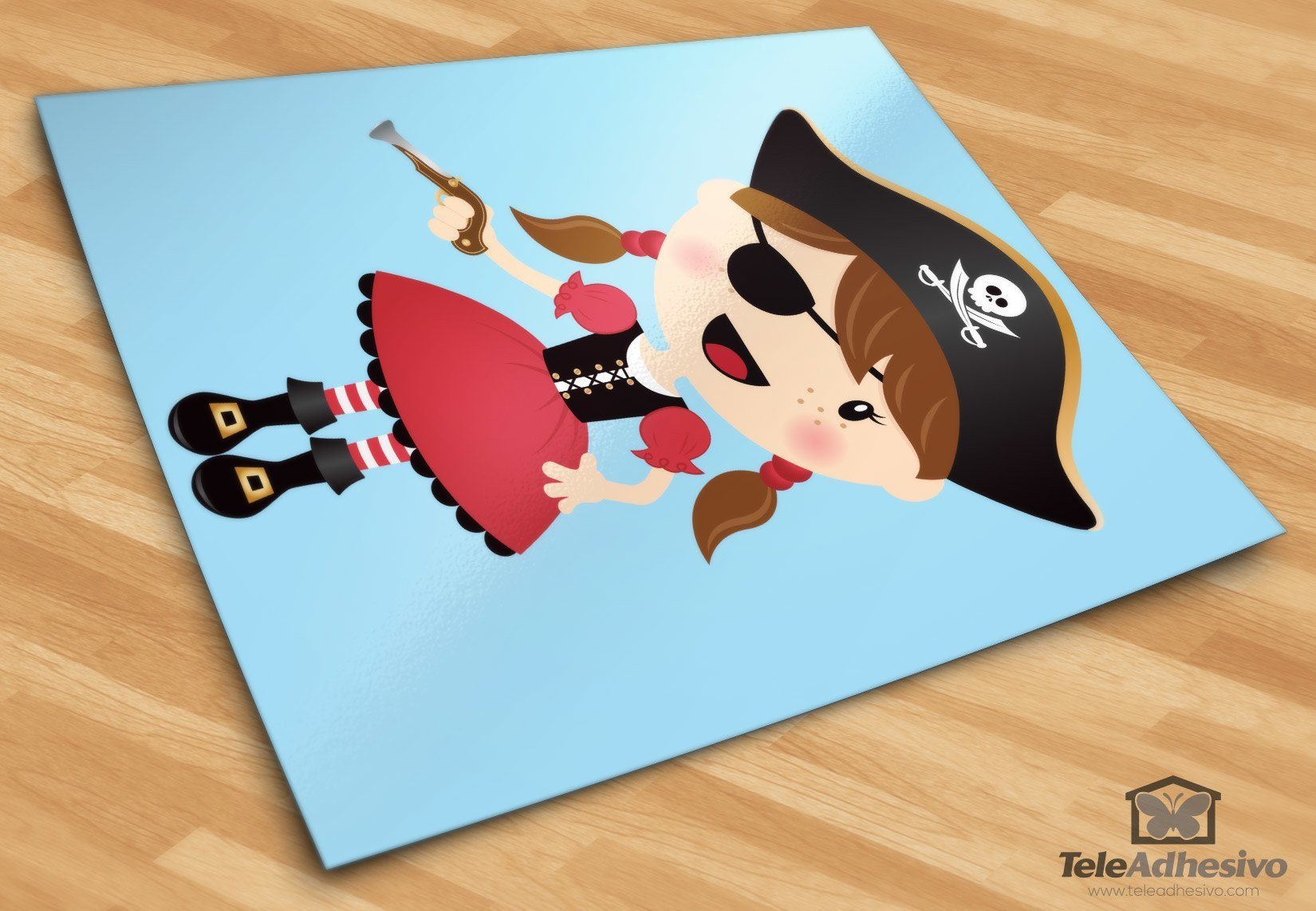 Stickers pour enfants: La petite pistolet de pirate