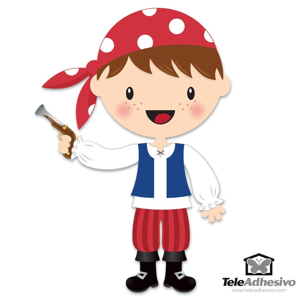 Stickers pour enfants: La petite pistolet de corsaire