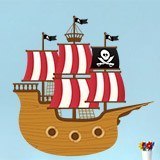 Stickers pour enfants: Petit bateau de pirate 3