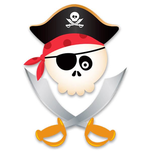 Stickers pour enfants: Le crâne de pirate pour enfants