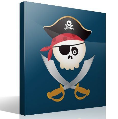 Stickers pour enfants: Le crâne de pirate pour enfants
