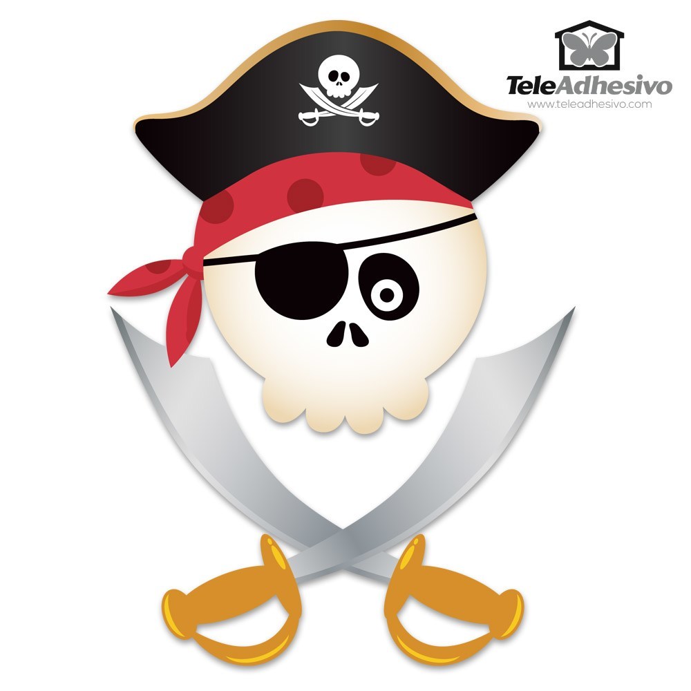 Stickers pour enfants: Le crâne de pirate pour enfants