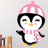 Stickers pour enfants: Pingouin en hiver 3