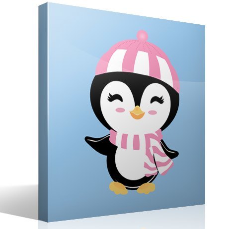 Stickers pour enfants: Pingouin en hiver