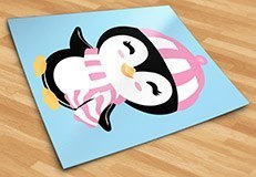 Stickers pour enfants: Pingouin en hiver 5