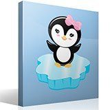 Stickers pour enfants: Pingouin sur glace 4