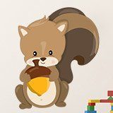 Stickers pour enfants: Écureuil forestier 3