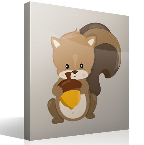 Stickers pour enfants: Écureuil forestier
