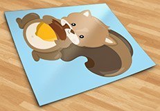 Stickers pour enfants: Écureuil forestier 5