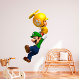 Stickers pour enfants: Luigi avec un Champignon Volant 5