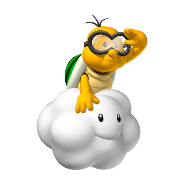 Stickers pour enfants: Lakitu et Cloud