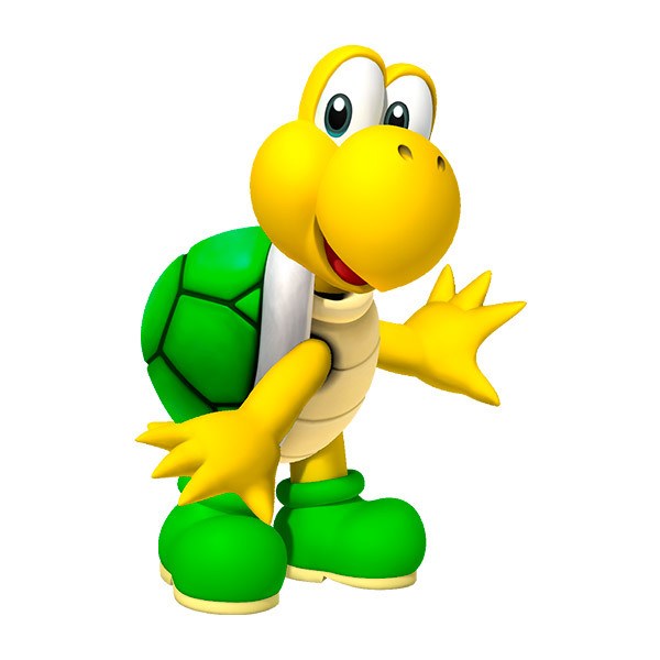 Stickers pour enfants: Koopa Vert