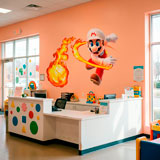 Stickers pour enfants: Mario Bros Boule de Feu 13