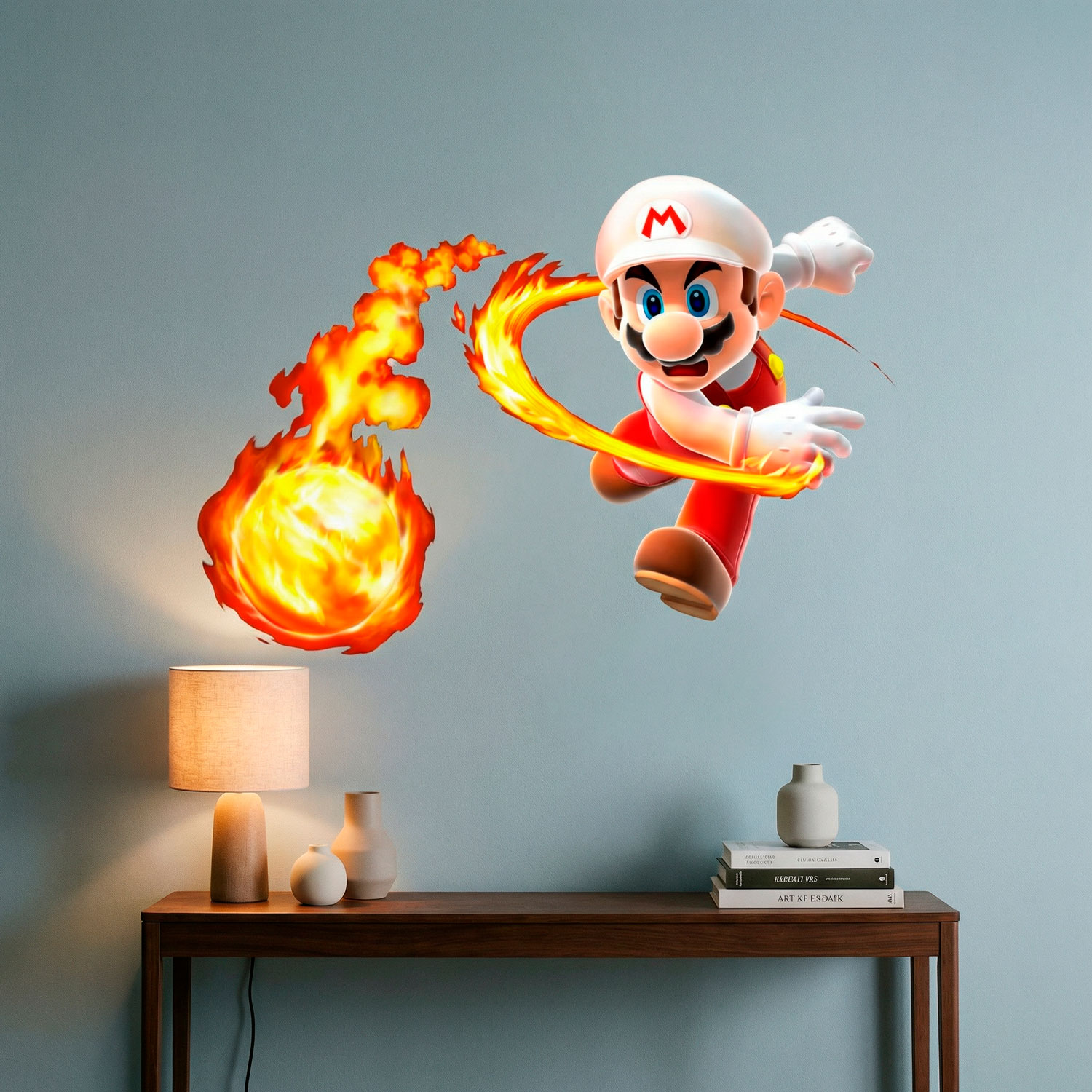 Stickers pour enfants: Mario Bros Boule de Feu