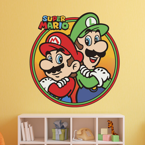 Stickers pour enfants: Mario et Luigi Team Bros