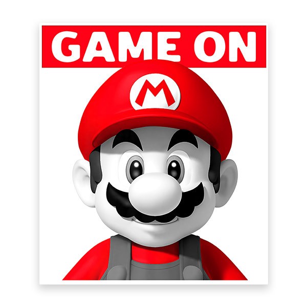 Stickers pour enfants: Mario Bros Game On