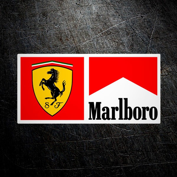 Autocollants: Marlboro et Ferrari