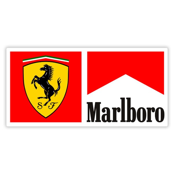 Autocollants: Marlboro et Ferrari