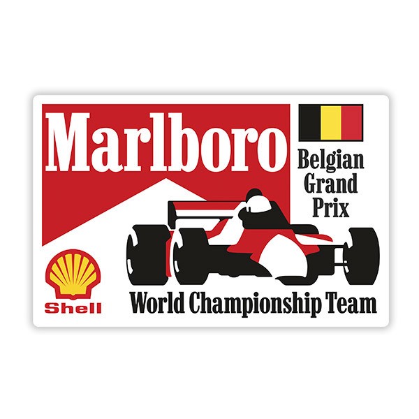 Autocollants: Grand Prix Marlboro de Belgique