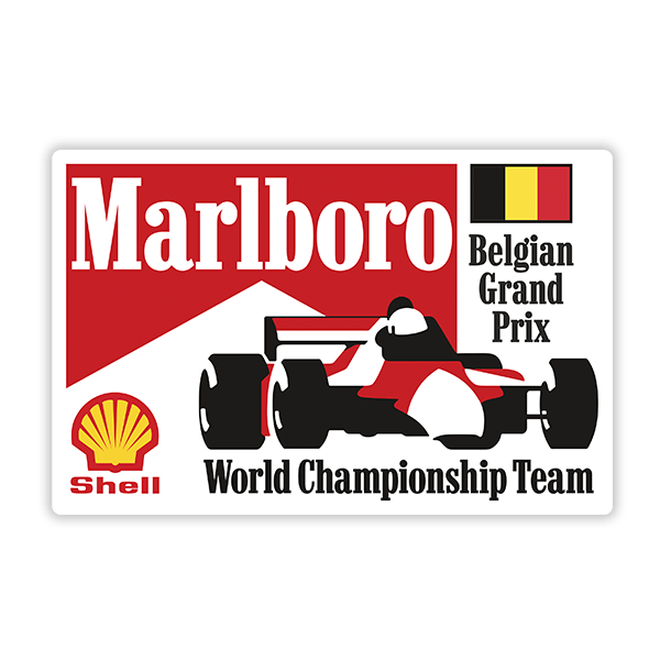 Autocollants: Grand Prix Marlboro de Belgique