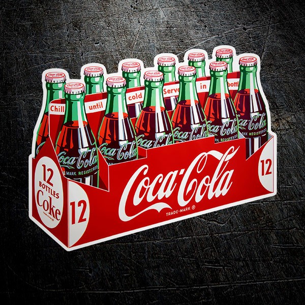 Autocollants: Pack de 12 Coca Colas 1