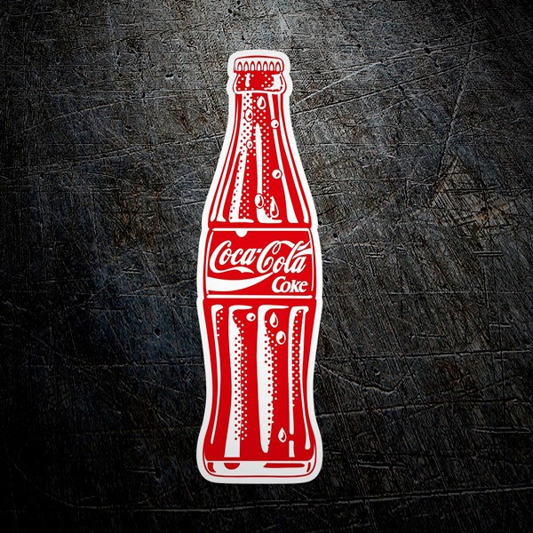 Autocollants: Bouteille de Rafraîchissement Coca Cola