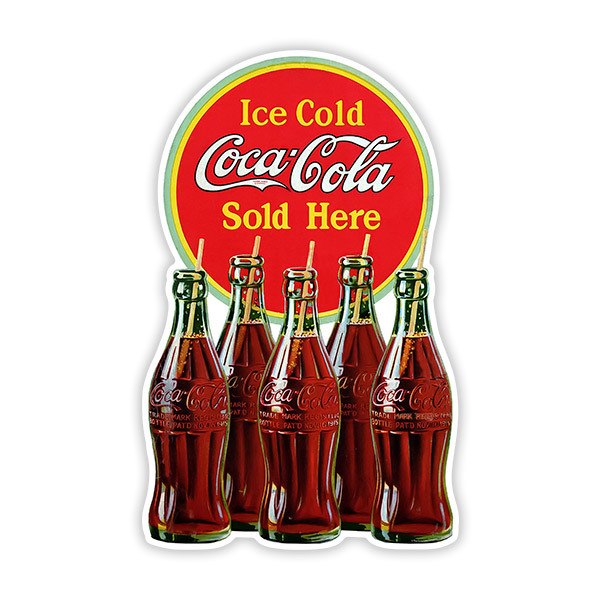 Autocollants: Ice Cold Coca Cola Sold Here