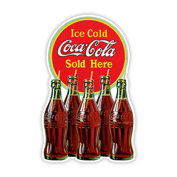 Autocollants: Ice Cold Coca Cola Sold Here 0