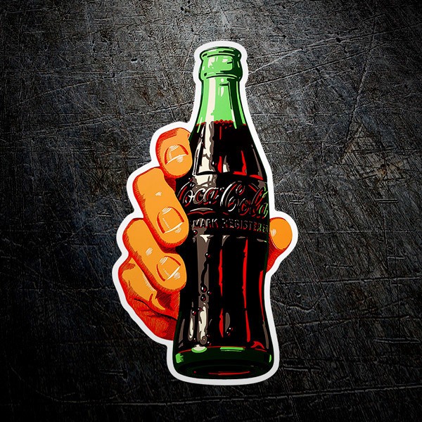 Autocollants: Main avec Coca Cola 1