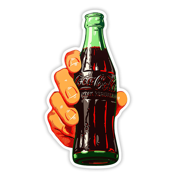 Autocollants: Main avec Coca Cola 0