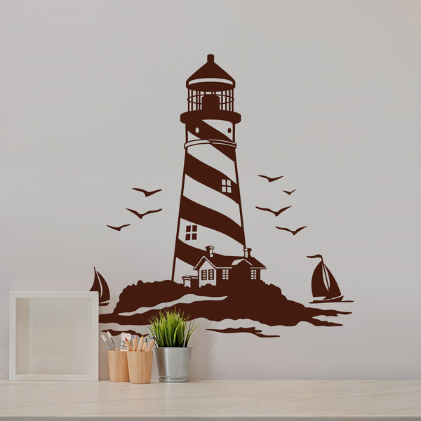 Stickers muraux: Phare et Voiliers