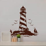 Stickers muraux: Phare et Voiliers 2