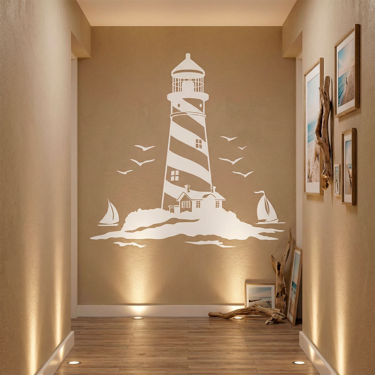 Stickers muraux: Phare et Voiliers