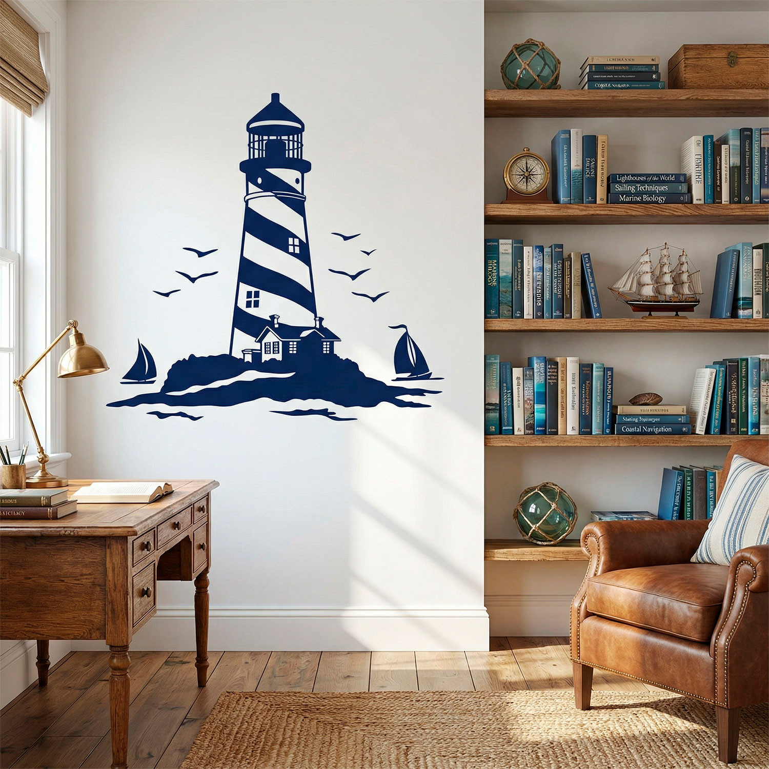 Stickers muraux: Phare et Voiliers