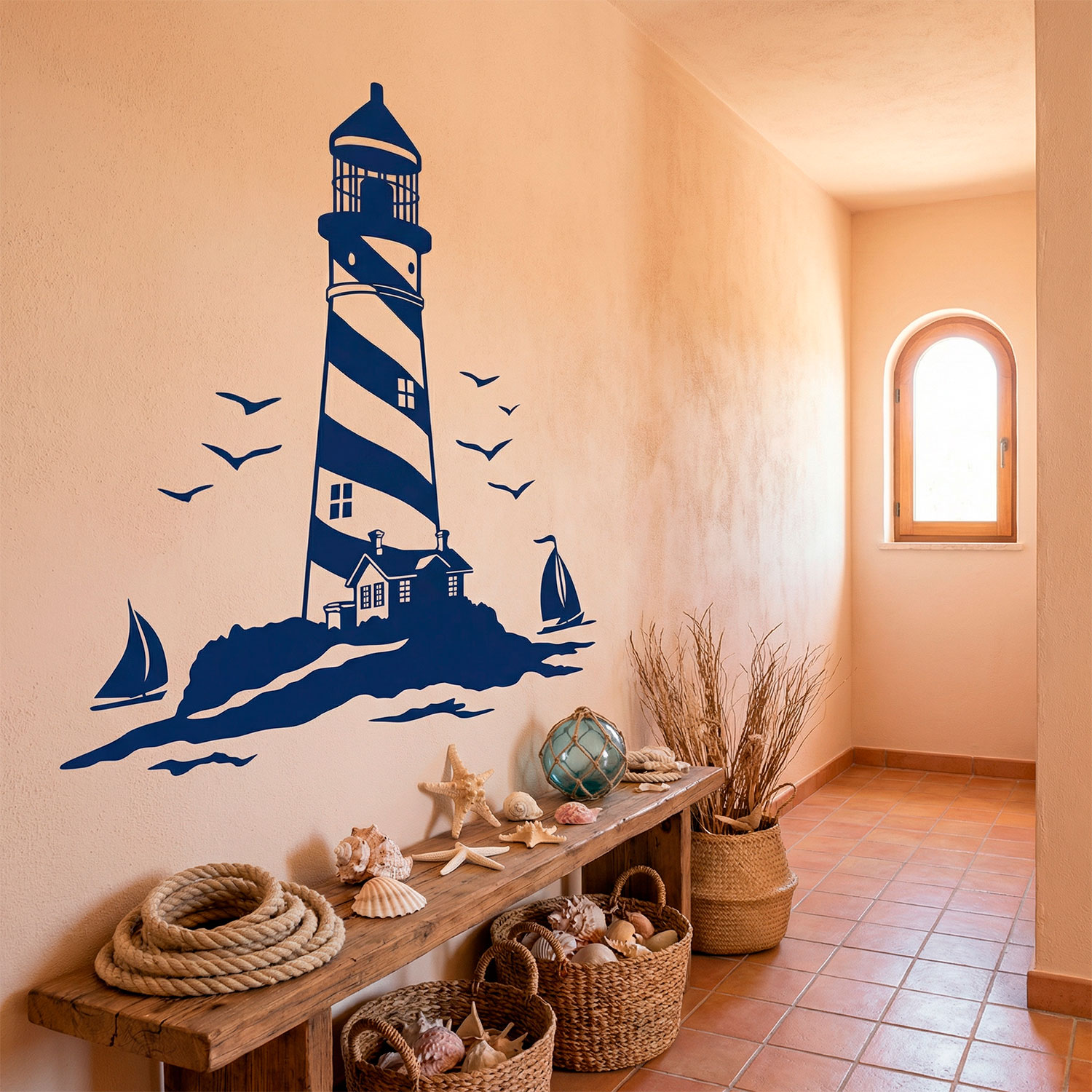 Stickers muraux: Phare et Voiliers