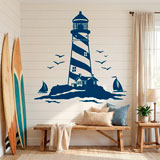 Stickers muraux: Phare et Voiliers 20