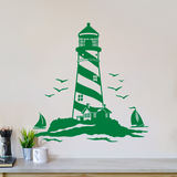 Stickers muraux: Phare et Voiliers 3