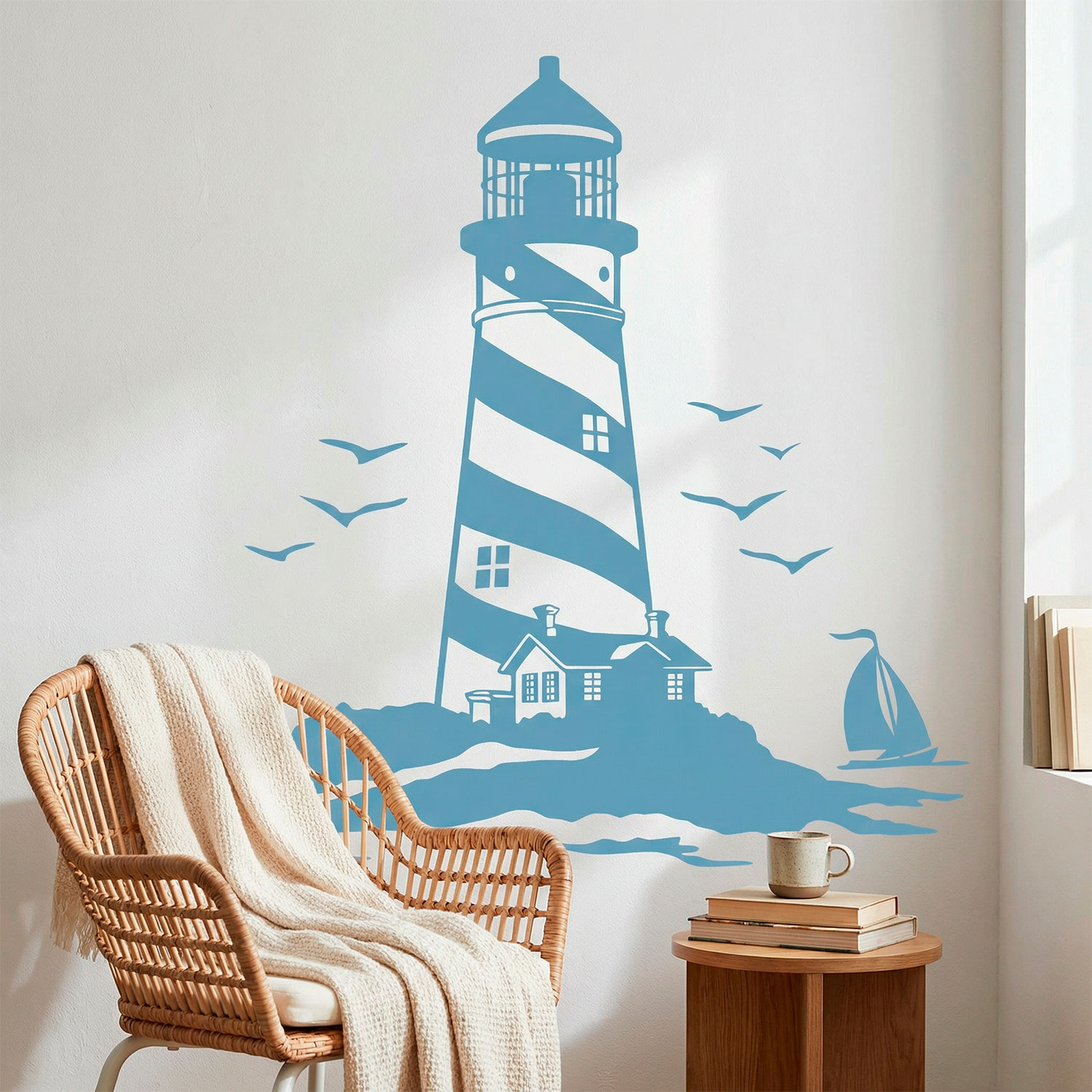 Stickers muraux: Phare et Voiliers