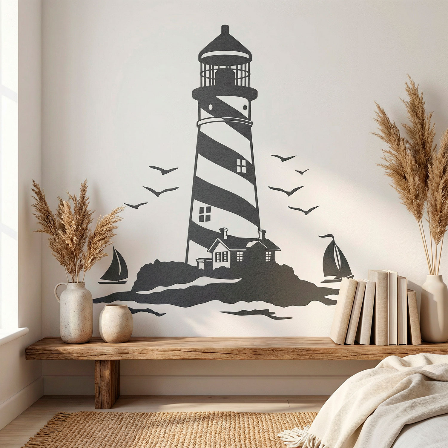 Stickers muraux: Phare et Voiliers
